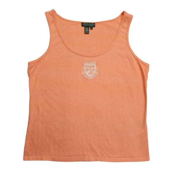 Lauren Active Ralph Lauren Tank Top Womens Size L Orange - Picture 1 of 8